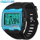 Мужские Цифровые часы SYNOKE с большим квадратным циферблатом и будильником