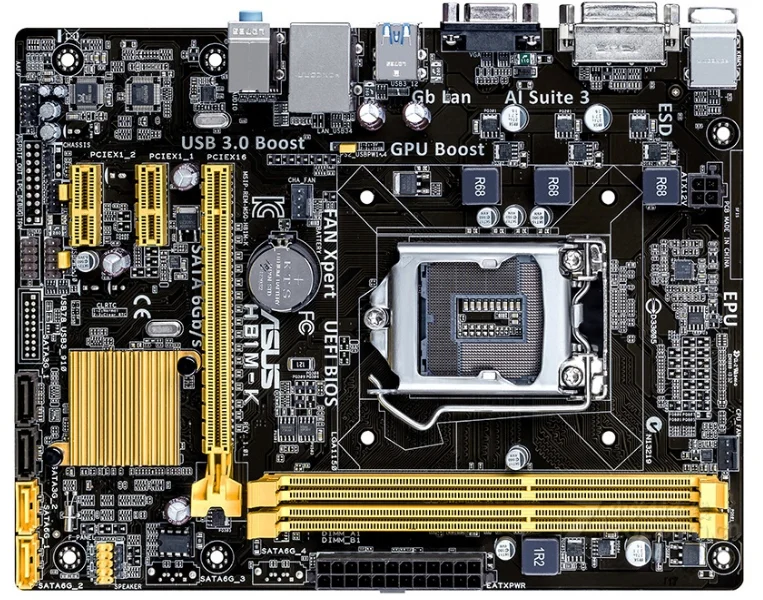Материнская плата для настольного компьютера Asus H81 разъем LGA 1150 i3 i5 i7 DDR3 16 Гб Micro-ATX