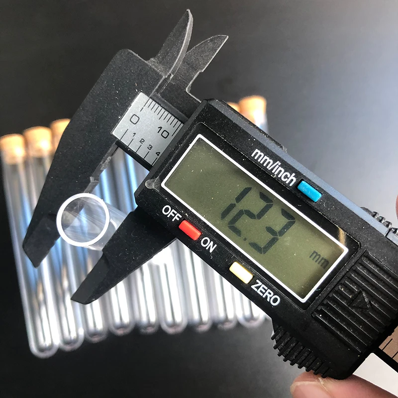 Прозрачная пластиковая пробирка 12x100 мм школьные принадлежности лабораторное