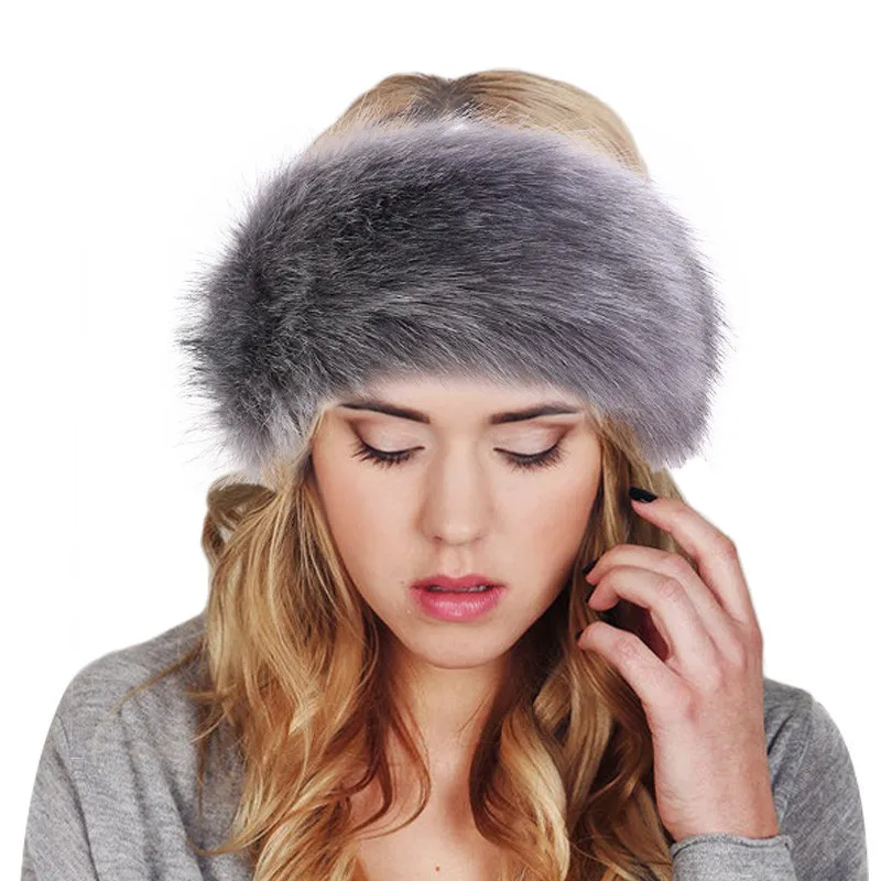 

Head Cover Bonnet Hat Warm Head In Winter With Imitation Fox Hair Hat