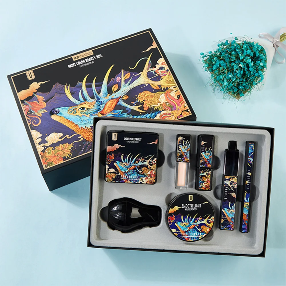 

7 Past/set Sets Include The Daily Use Of Makeup Face The Post-current Foundation Baton Cosmetic Makeup Liner Gift Box