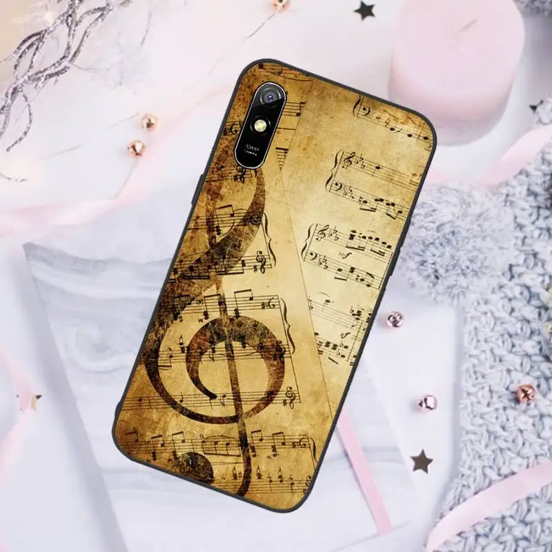 

Music notes Phone Case For Xiaomi Mi Redmi Note 7 8 9 pro 8T 9T 9S 9A 10 Lite pro