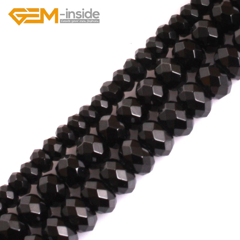 Граненый Черный шпинель класса ААА натуральный драгоценный камень 2 х4 мм 3 Х5 4 Х6