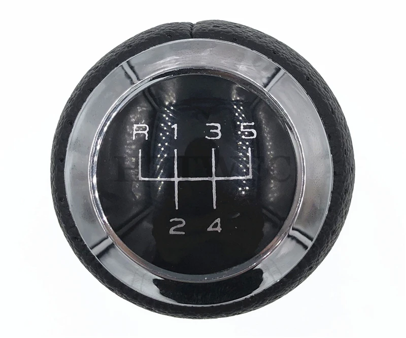 Новинка автомобильная 5 скоростная черная кожаная ручка переключения передач