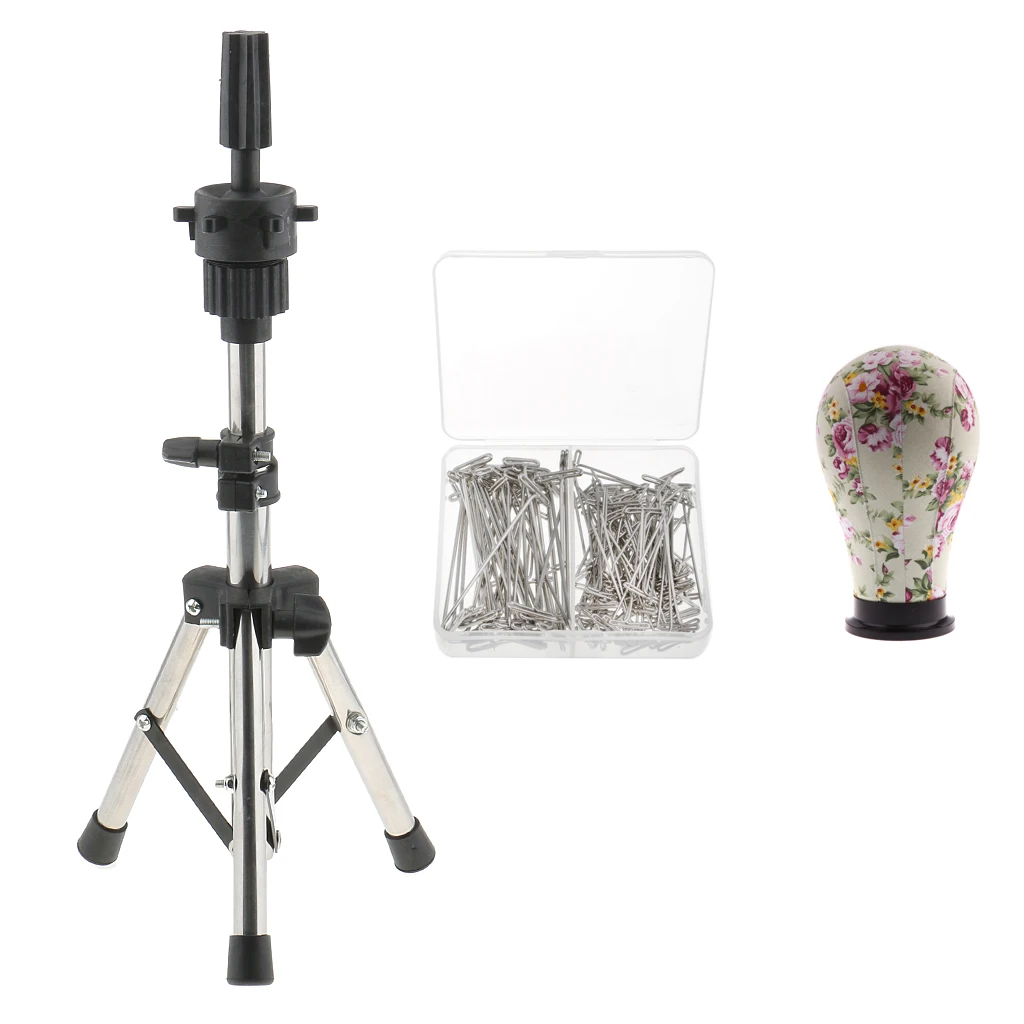 Голова манекена из холщового полотна 23 дюйма со штативом и штифтами 150