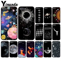 yinuoda space astronaut moon universe foxes phone case for huawei honor 8x 9 10 20 lite 7a 5a 7c 10i 9x pro play 8c