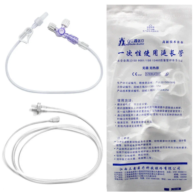 10pcs Medical Connecting Tube For Infusion Set Disposable sterile Iv Fluid Extension | Канцтовары для офиса и дома