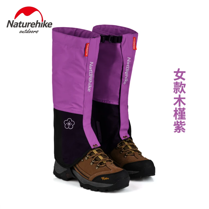 Naturehike походные гетры для походов, альпинизма, лыжного спорта, водонепроницаемые сапоги, гетры, теплые зимние гетры - Цвет: Women mujin Purple