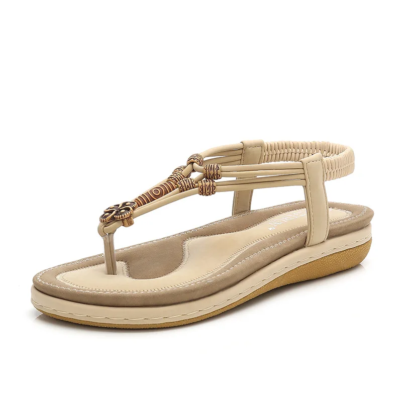 Женские сандалии на толстой подошве большие размеры модная обувь в римском стиле