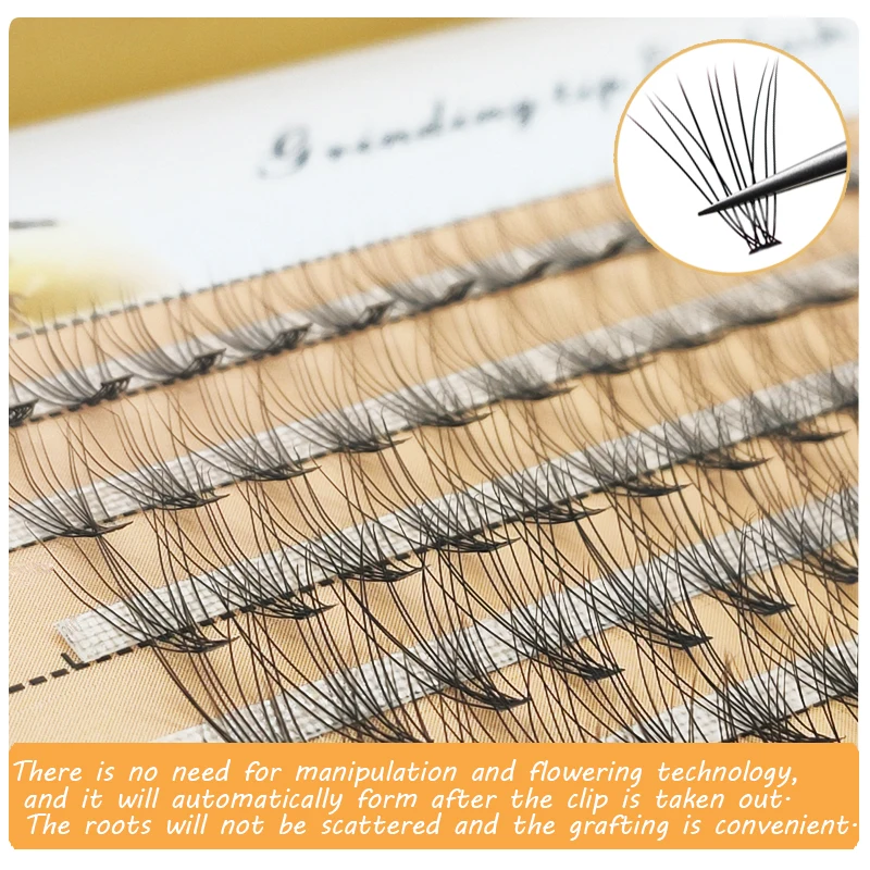 

New product hot sale 10 single cluster segmented eyelashes handmade false eyelashes natural soft false eyelashes personality