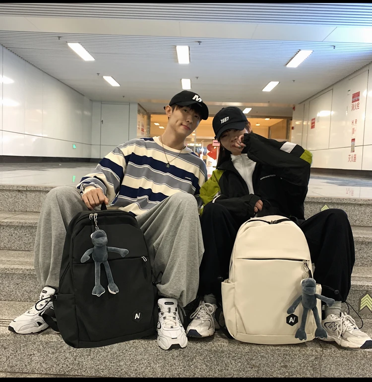 

PB3927 Simple fashion high school student school bag male college student ins trend leisure travel backpack