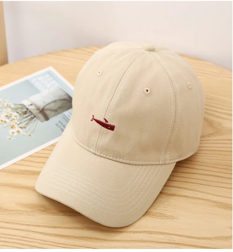 

Small fish embroidery hat men's all-match baseball cap women's street summer cap