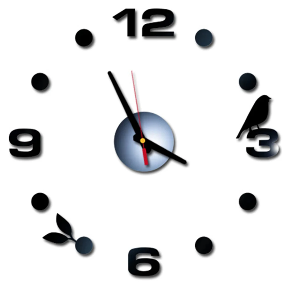 Настенные акриловые 3d часы сделай сам зеркальные наклейки кварцевые украшения