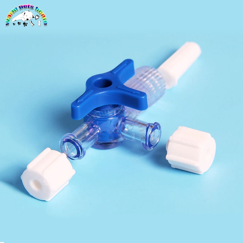 Plastic Three Way Stop Cock for Clinical Hospital - Luer Lock Adapter 3 Way Stopcock Flexible T-Connector Extension Tube image 2