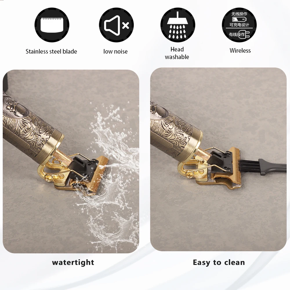 

New USB rechargeable ceramic Trimmer barber Hair Clipper Machine hair cutting Beard Trimmer Hair Men haircut Styling tool