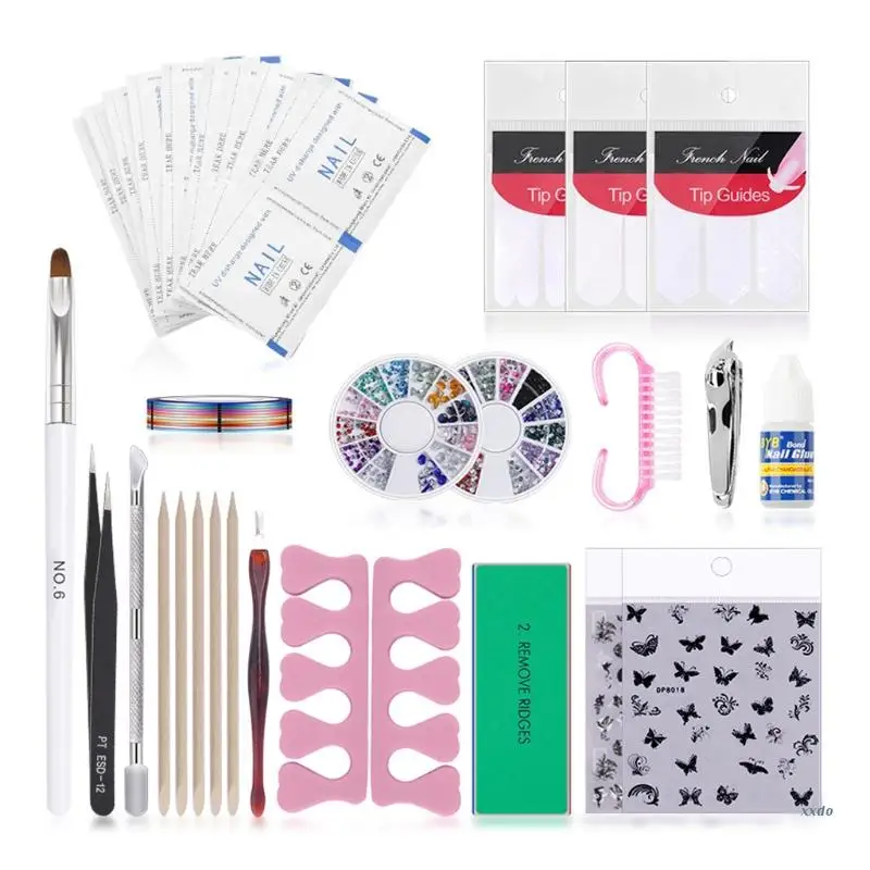 

Вилка для удаления кутикулы инструменты для дизайна ногтей и аксессуары для наращивания акриловых ногтей Семейный комплект Easy DIY Home