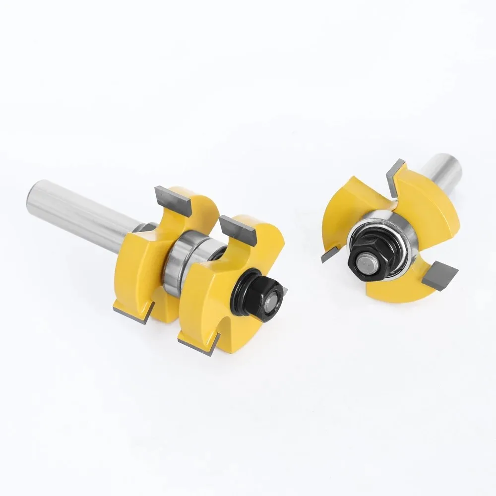 

Durable 2pcs Router Bits Hook Shear Angles Milling Woodworking 12mm Shank
