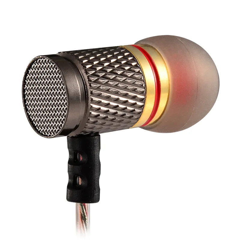 Hi-Fi наушники с микрофоном KZ EDR1 специальное издание покрытым золотом корпусом 3 5