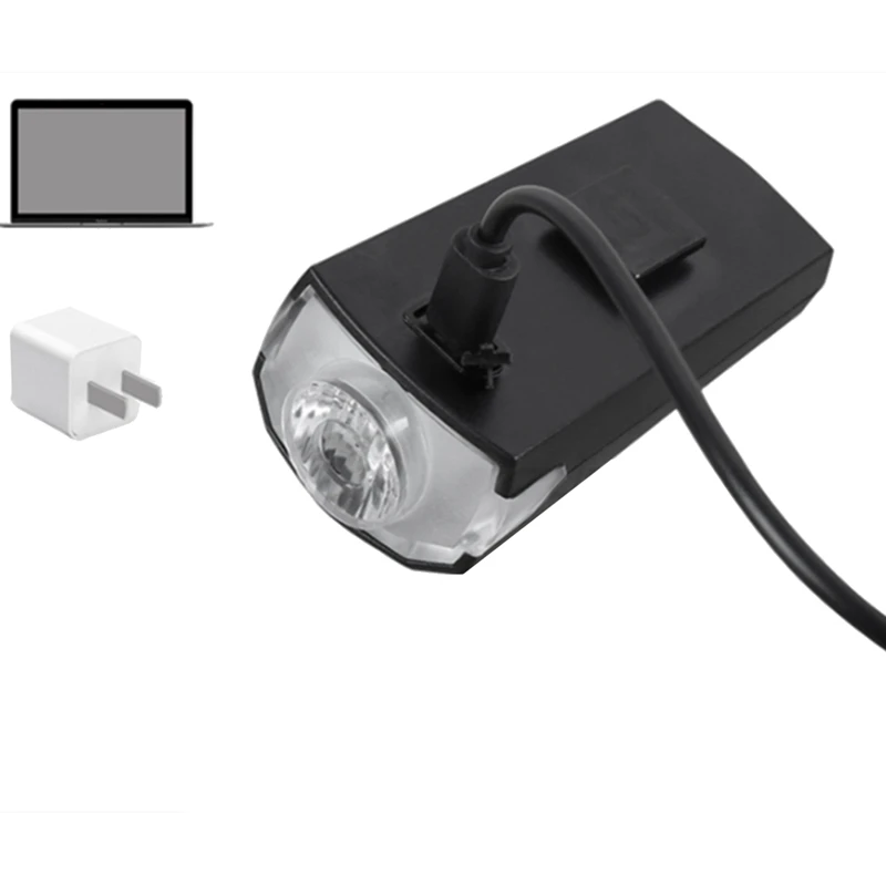 Bicycle Light Headlight Waterproof Mountain Bike USB Rechargeable Night Riding Equipment Flashlight | Спорт и развлечения