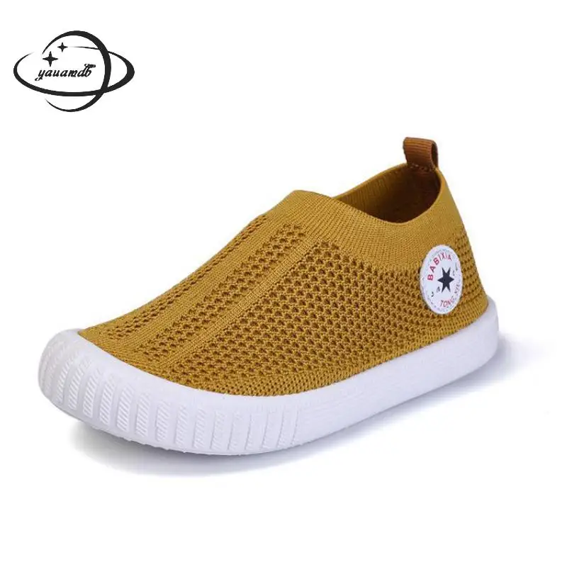 

Kids Casual Shoes Summer Boys And Girls Sneakers Shoes Slip-on Mesh Solid Color Anti-slippery Soft Bottom Children's Shoes H22