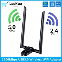 lcckaa dual band 1200mbps usb 3 0 wifi adapter ac1200 wireless usb wifi lan dongle 2 4g5ghz wi fi receiver antenna network card