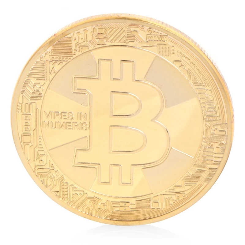 Медная монета Биткоин коллекционный подарок Коллекционная Коллекция