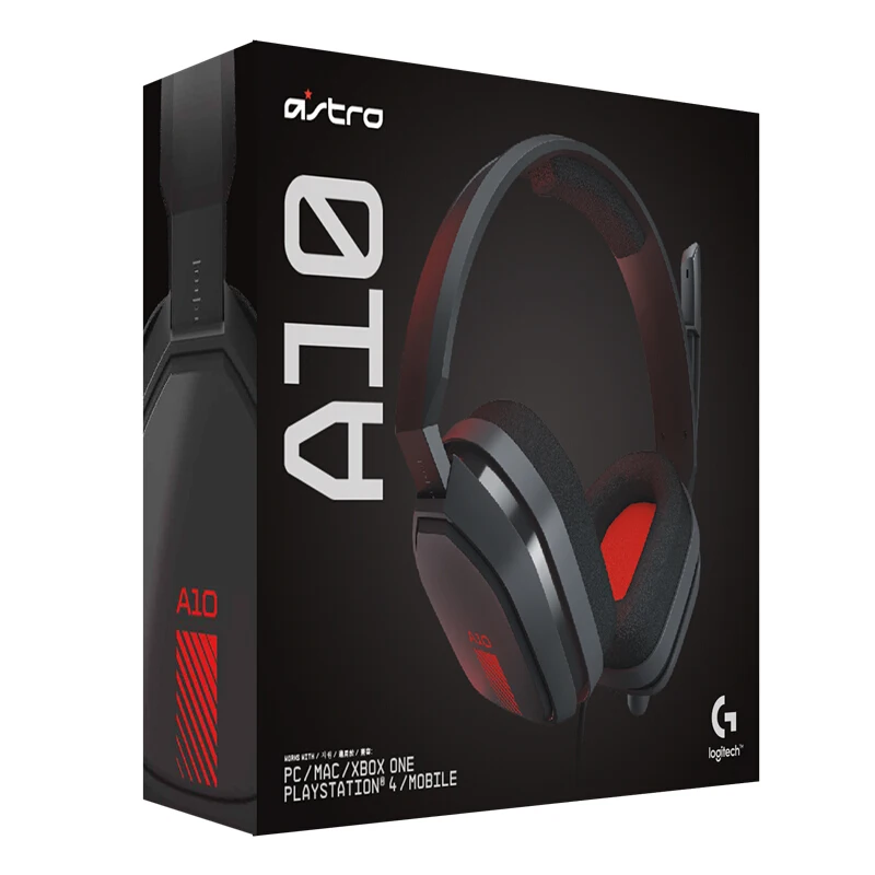 Astro A10 Red Игровая гарнитура logitech Astro A10 Esports с микрофоном для PS4 Xbox/One и ПК - Цвет: Astro A10 Red