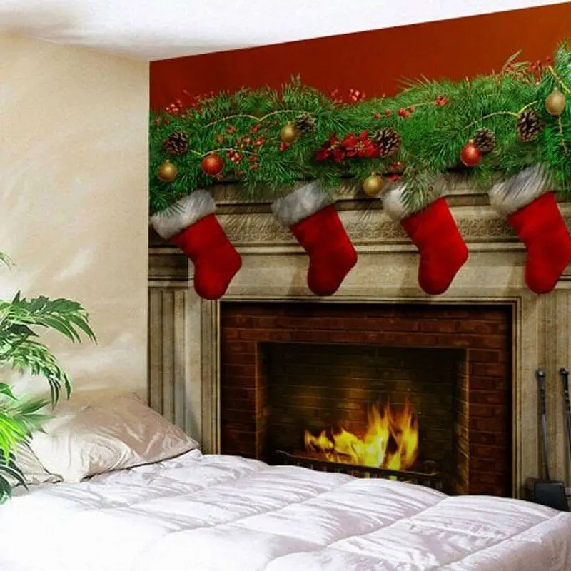 По индивидуальному заказу Рождественская тема настенный гобелен рождества