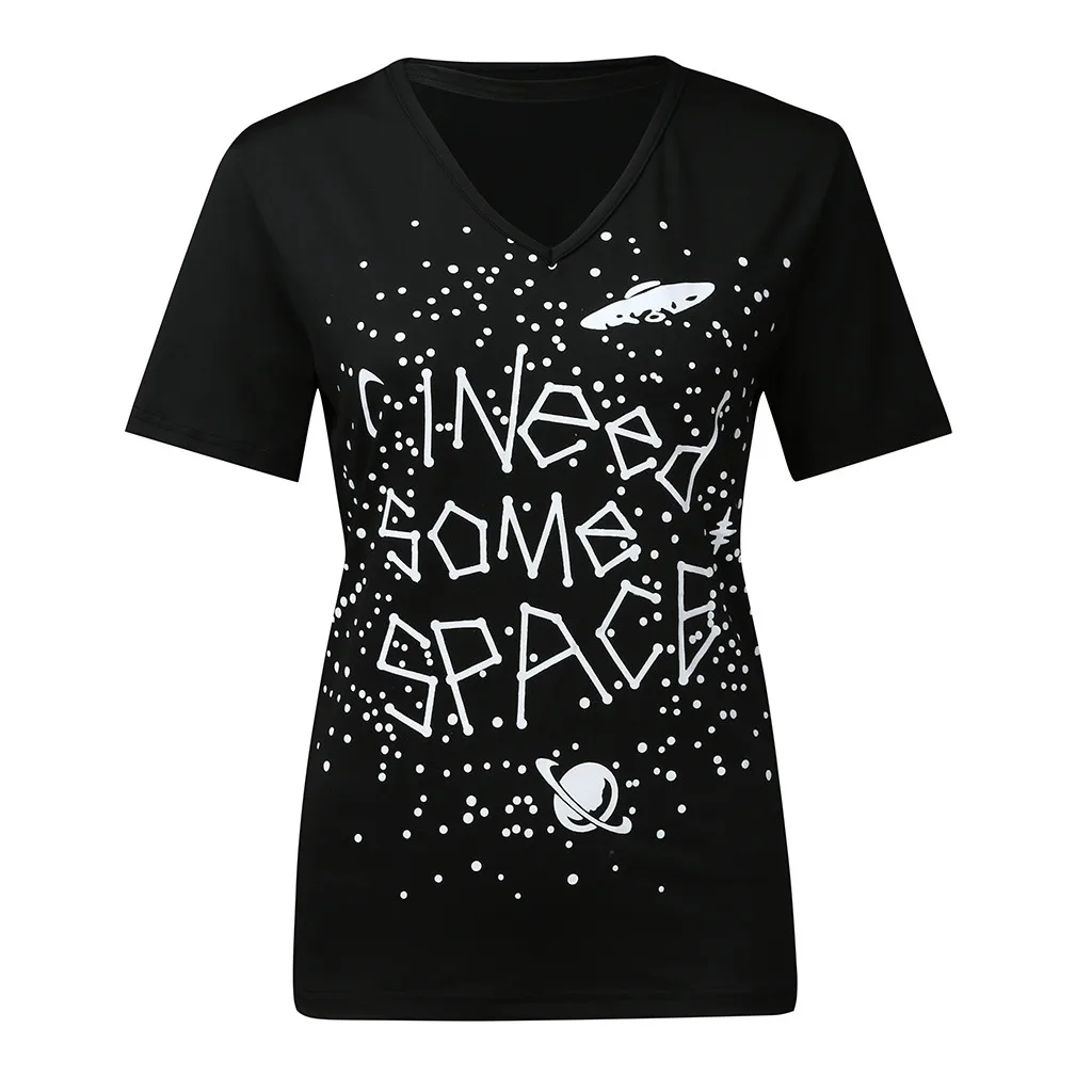 Женские футболки летняя Готическая футболка в стиле панк с принтом Луны и