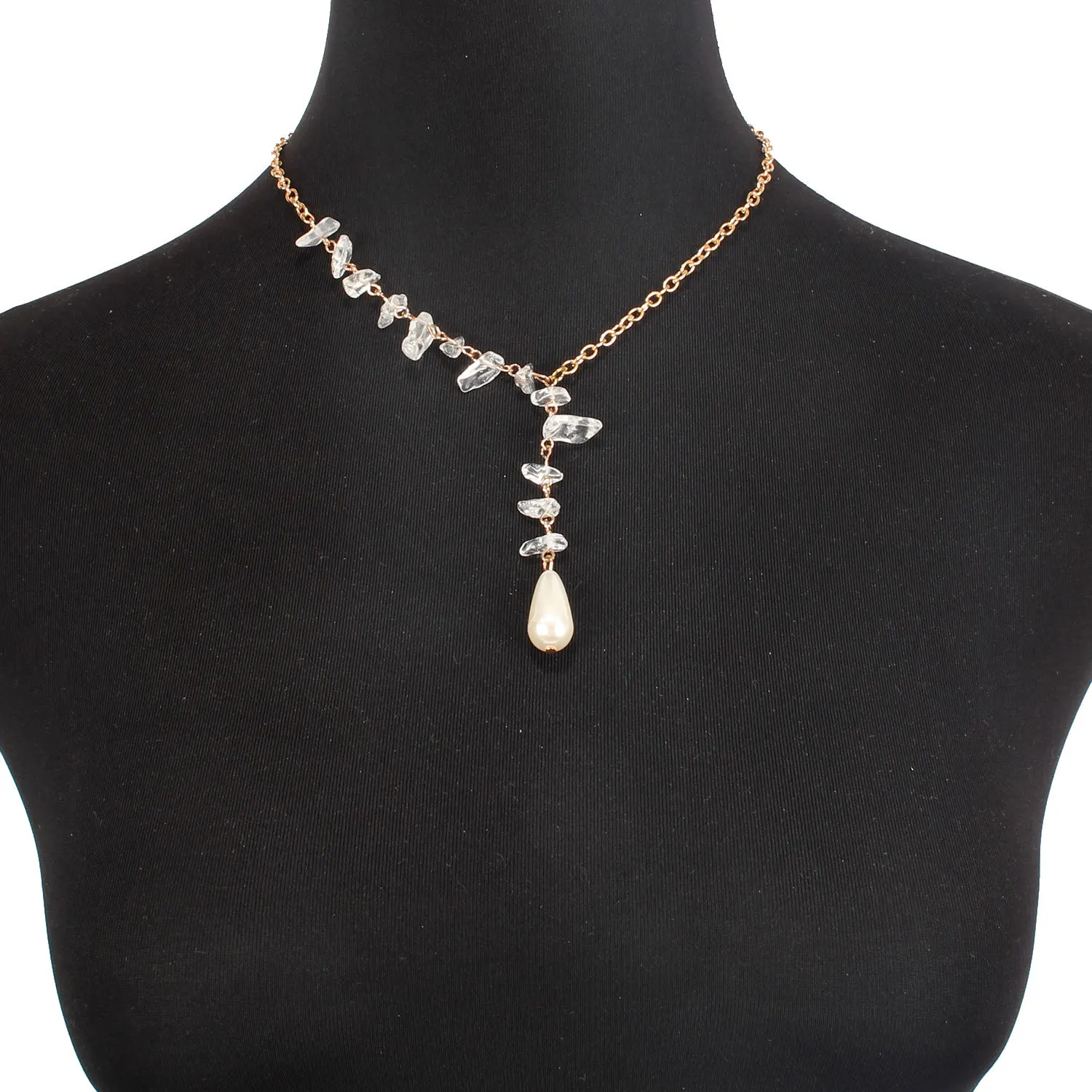 Классическая универсальная бижутерия модная Однослойная Подвеска из гравия