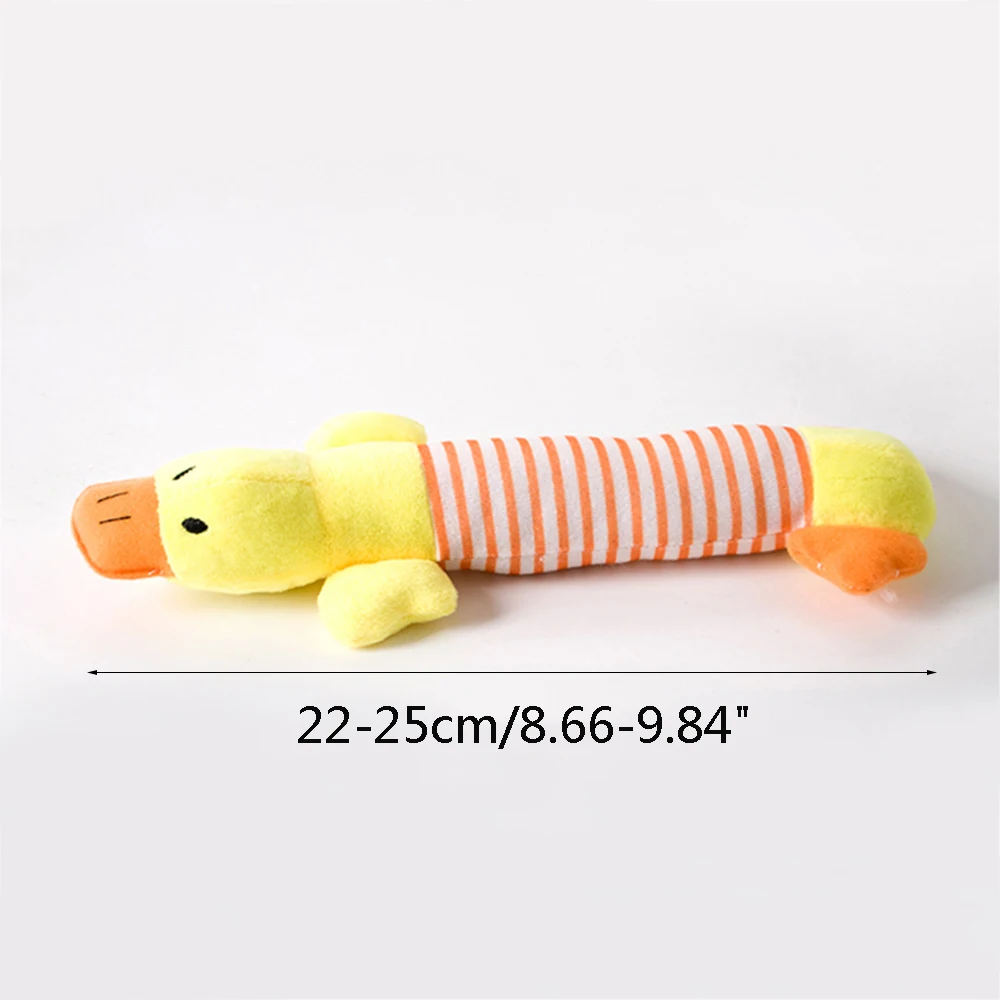 

Cute Pet Dog Cat Plush Squeak Sound Dog Toys Funny Fleece Durability Chew Molar Toy Fit for All Pets Elephant Duck Pig