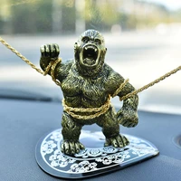 nordic resin domineering mighty gorilla being locked interesting sculpture interior accessories personal gift car ornaments