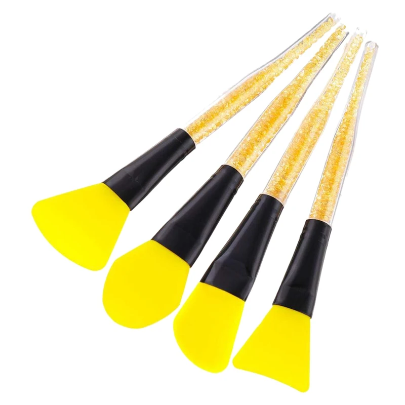 4 Pieces Silicone Face Mask Brush Applicator Tool for Facials Mud Clay Applying | Красота и здоровье