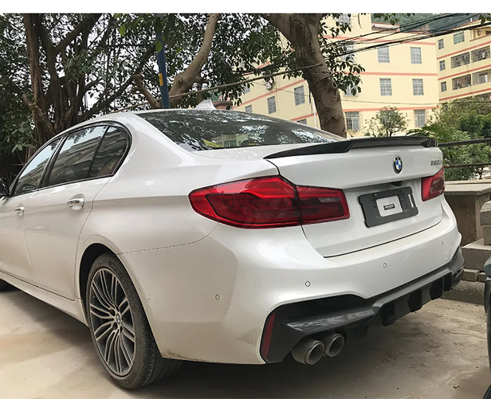 Автомобильные наклейки спойлер из углеродного волокна задний для BMW M5 G30 525li 530li