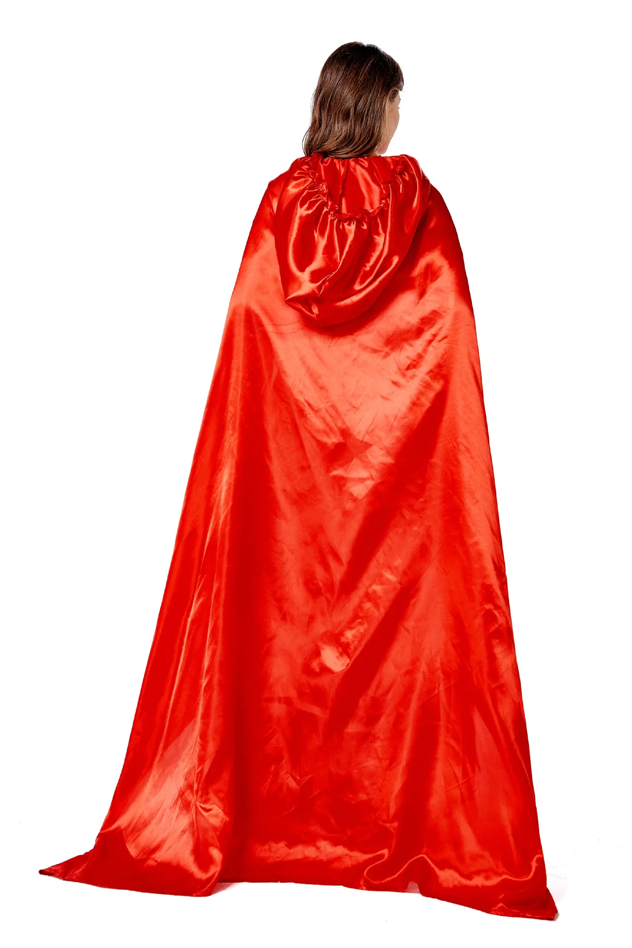 

Halloween Fairy Tales Little Red Riding Hood Wolf Grandmother Cosplay Dress Hooded Cape Lady