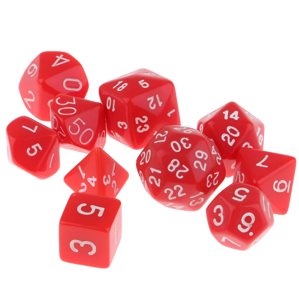 10 шт многогранные кубики D &amp игра D4-D30 для настольной игры | Спорт и развлечения