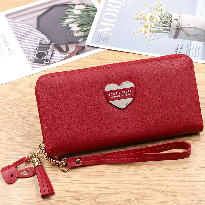 

100PCS Fashion Womens PU Leather Wallet Cluth Organizer