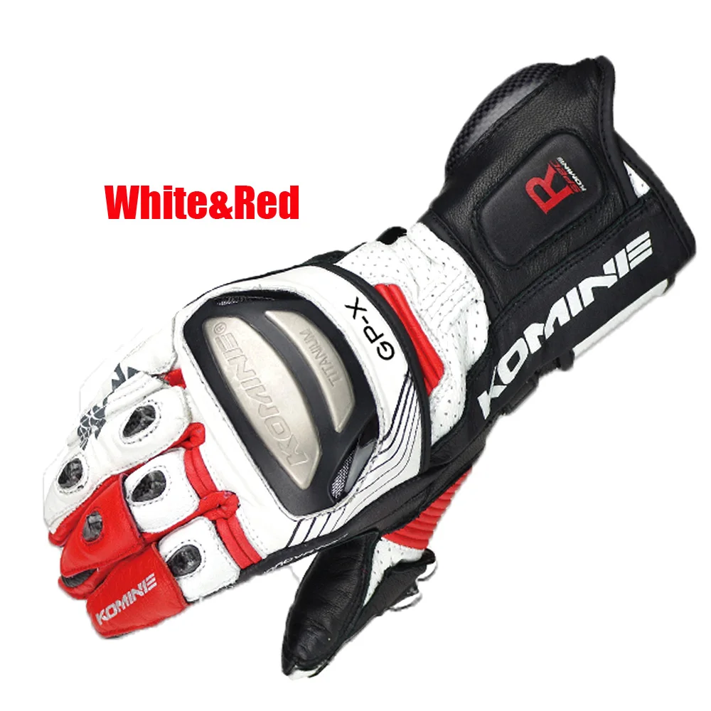 Новые мужские мотоциклетные перчатки кожаные защитные из титанового сплава Komine