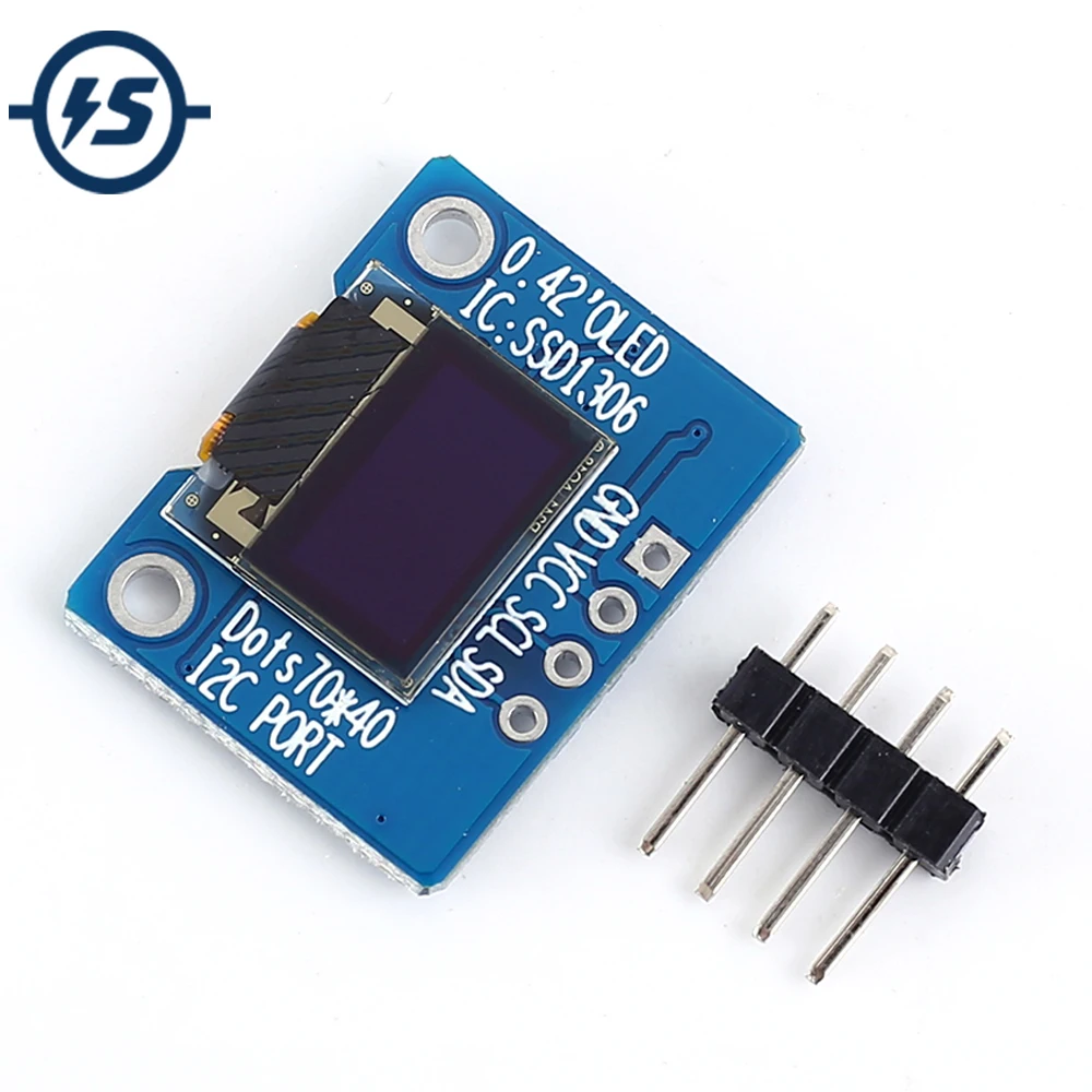 

OLED Display Module 0.42 inch I2C IIC 72x40 White SSD1306 Driver 72*40 3.3V