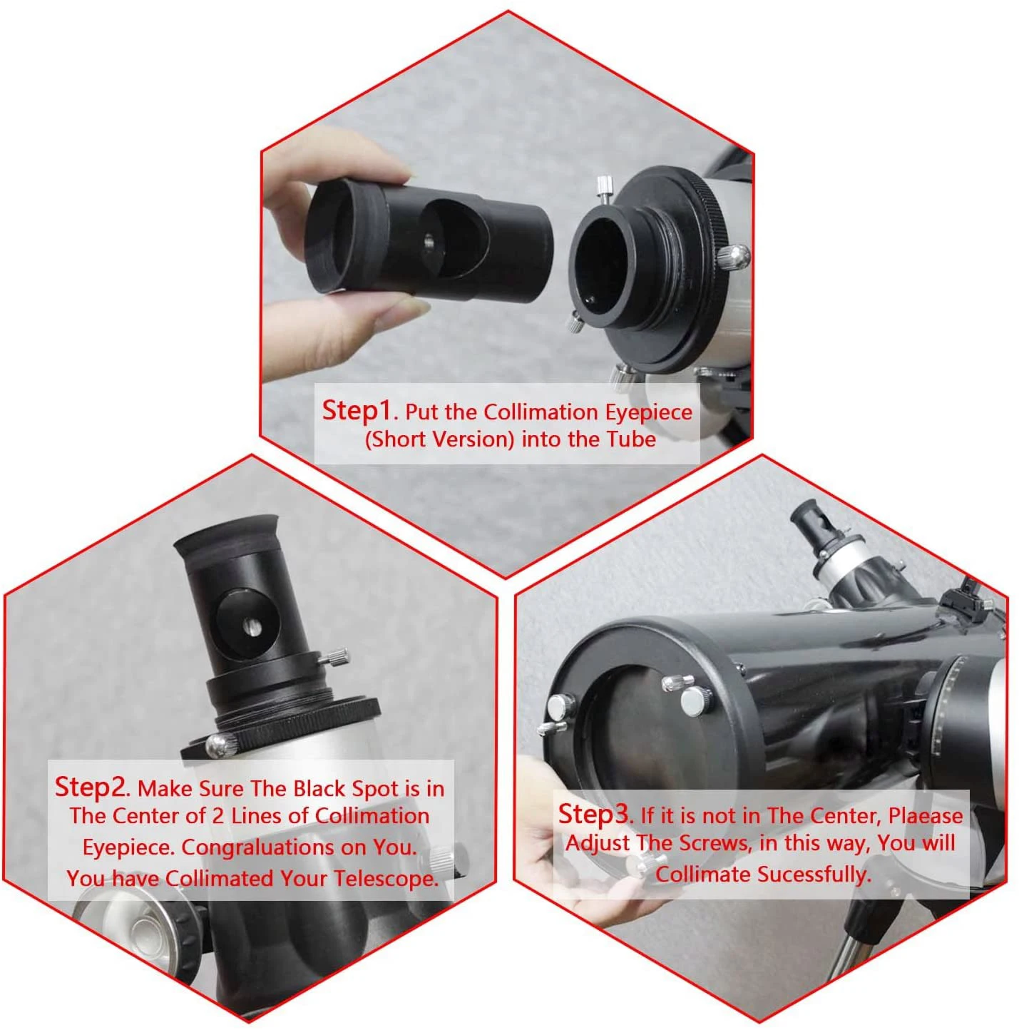StarDikor 1 25 дюймов Чеширский коллимой Eyepie для Newtonian рефракторные телескопы с большим