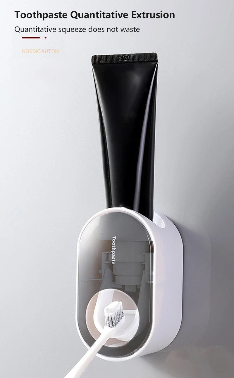 

HOT!1PC Automatic Toothpaste Squeezer Hand Free Tooth Paste Squeezing Dispenser Easy Press Toothpaste Holder Bathroom Tools