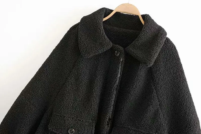 Эффект европейской и американской моды пальто с мехом AAZZ80-9502