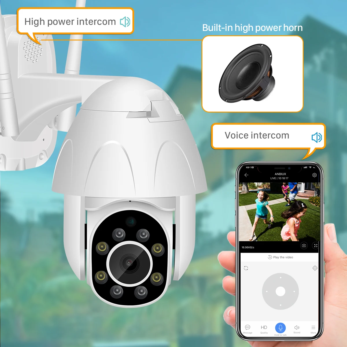 Ip-камера 1080P WiFi 2MP Беспроводная PTZ скоростная купольная камера видеонаблюдения IR Onvif камера наружного видеонаблюдения Водонепроницаемая камера YCC365 App