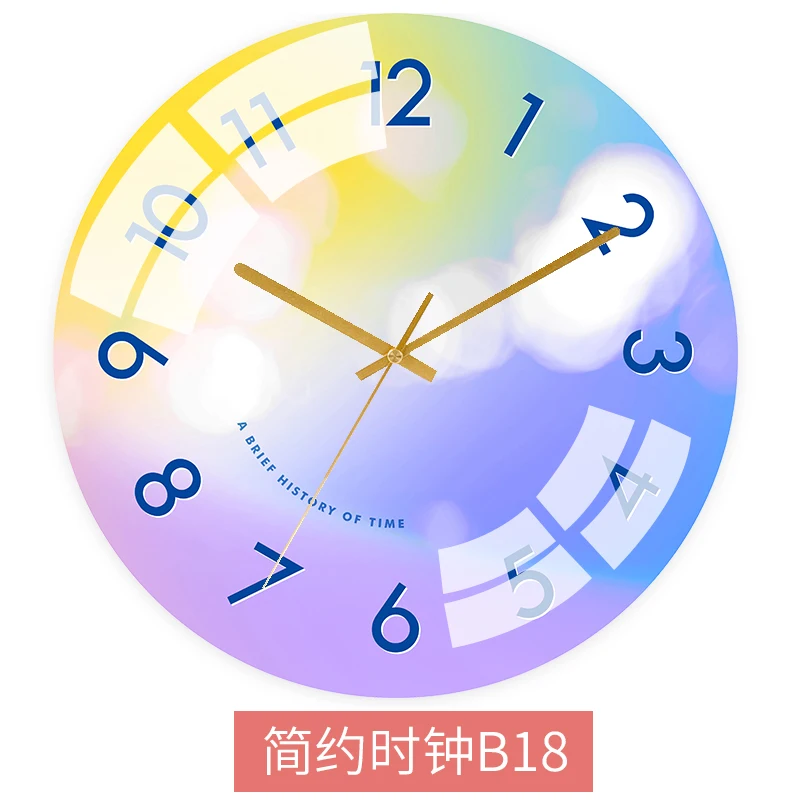 Большие настенные часы для гостиной стеклянная Скандинавская стена спальни