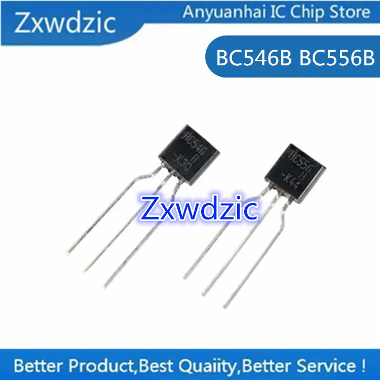 

10sets 100% New Imported Original BC546B BC556B C546B C556B TO-92 Fever Power Amplifier Tube (1 pairs)