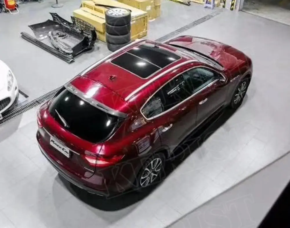 Продажа Спойлер для багажника на заднюю крышу автомобиля из углеродного волокна, крыла окна для Maserati Levante 2016 2017 2018 2019