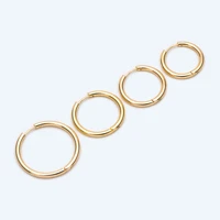 10pcs huggie hoop earrings 21232530mm stainless steel hoops simple hoops gb 2191