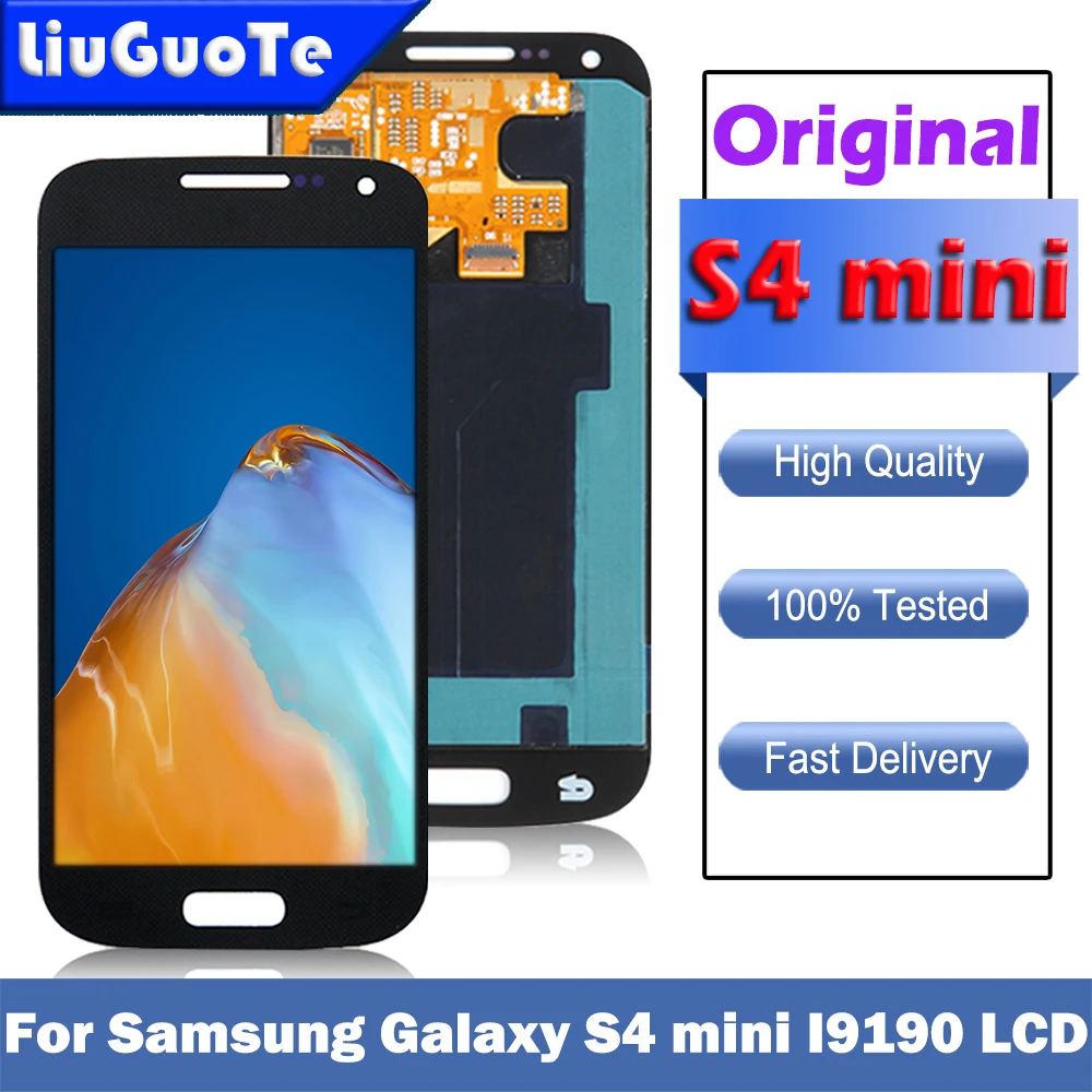 100% протестированный Super AMOLED для SAMSUNG S4 Mini I9190 ЖК-дисплей Samsung mini i9195 ЖК-экран с