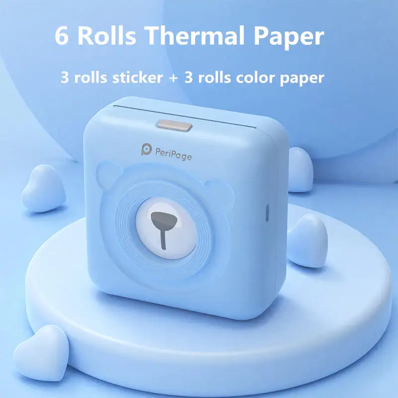 Мини Портативный термопринтер для фото Карманный фотопринтер 57 мм печать