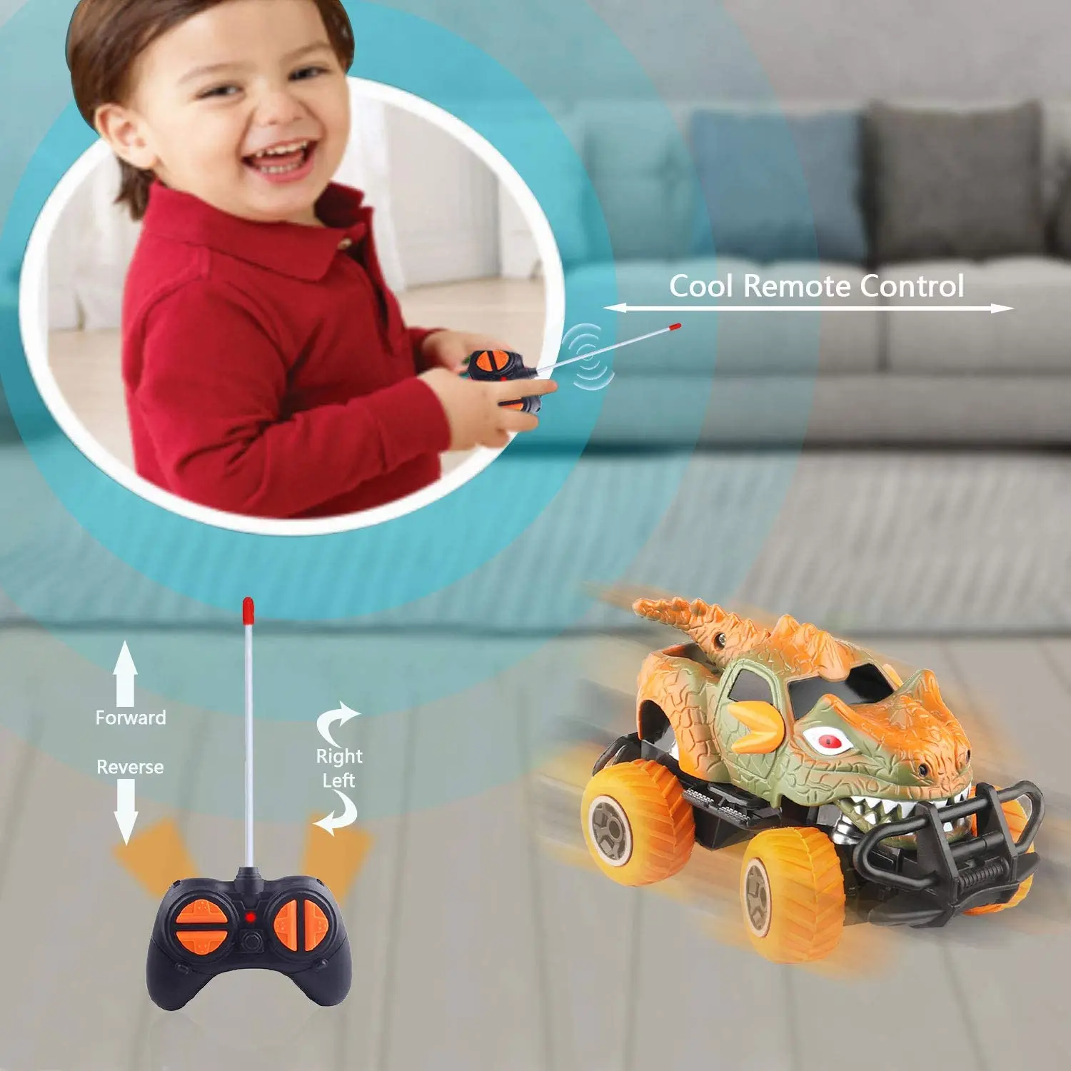 автомобиль динозавр с диста